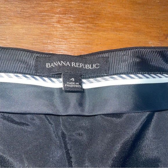 Banana Republic Factory Black  Ankle Pants Sz 6 - Picture 3 of 5
